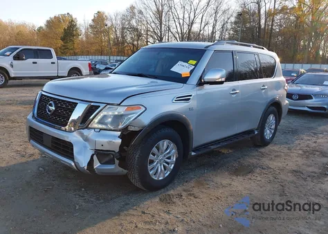 2017 Nissan Armada Sv z USA, uszkodzony, nr VIN JN8AY2ND9H9011398